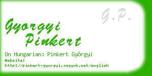 gyorgyi pinkert business card