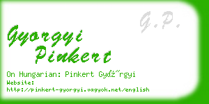 gyorgyi pinkert business card